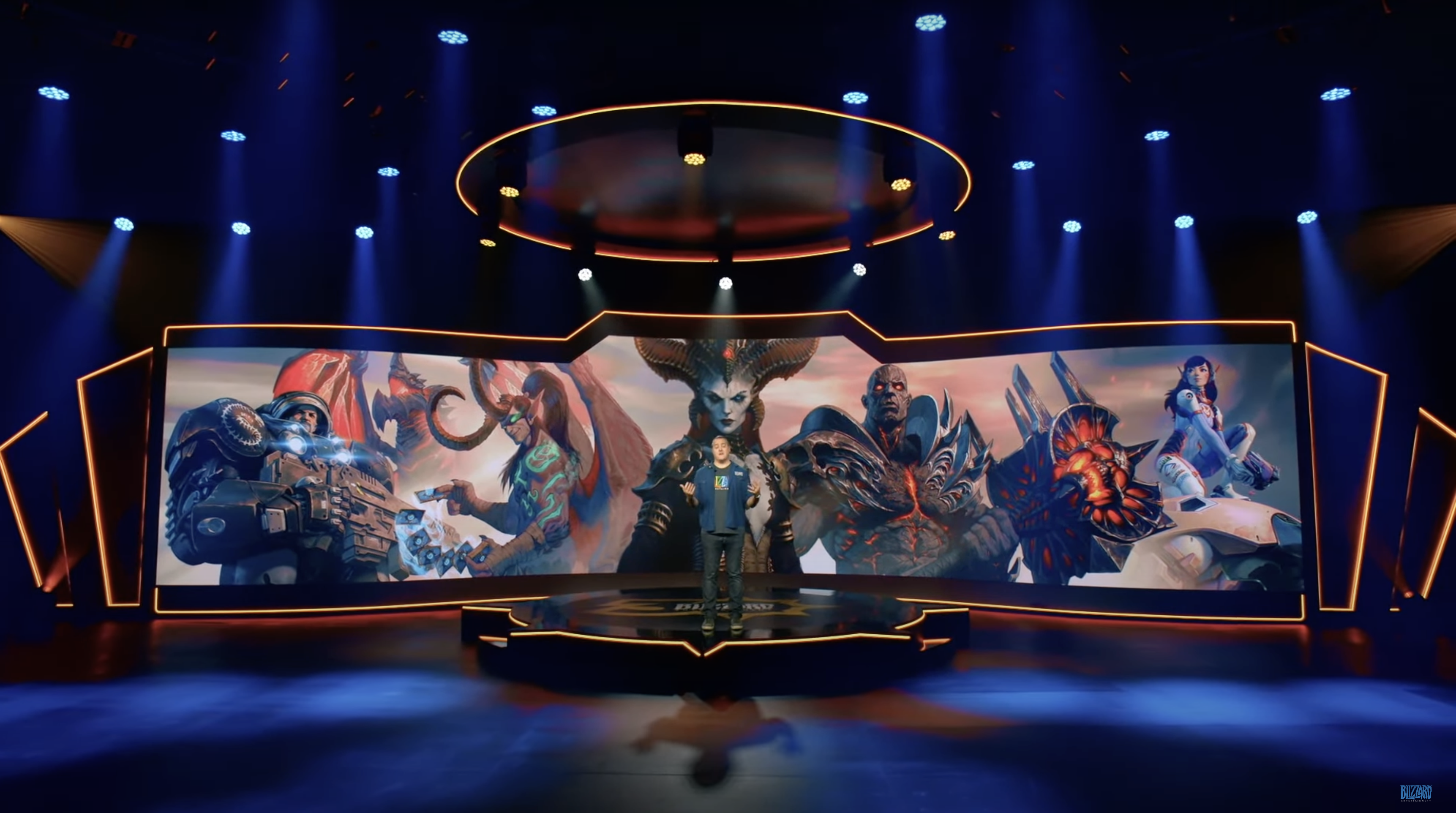 BlizzConline virtual event stage