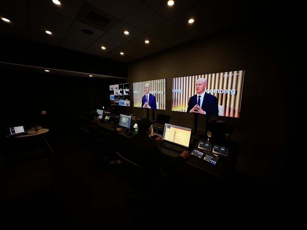 Bloomberg broadcast control room