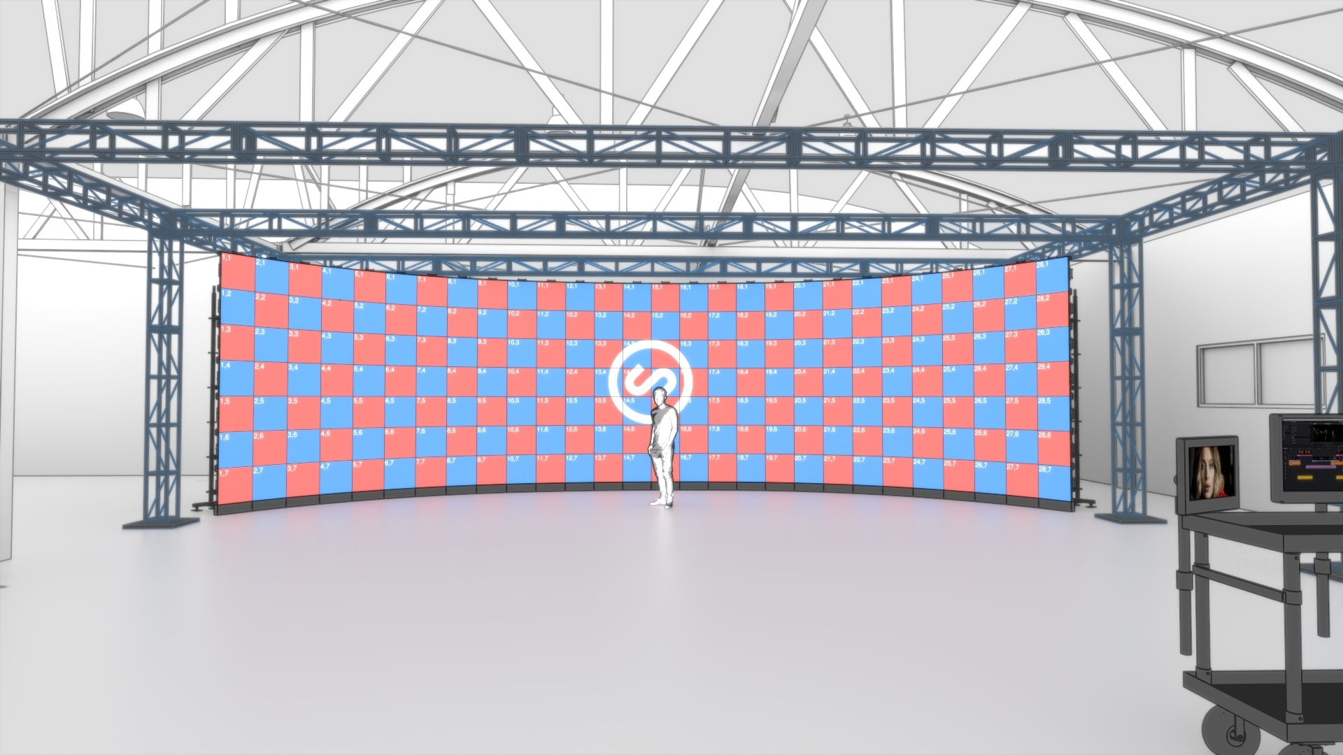 Chapman University LED production stage