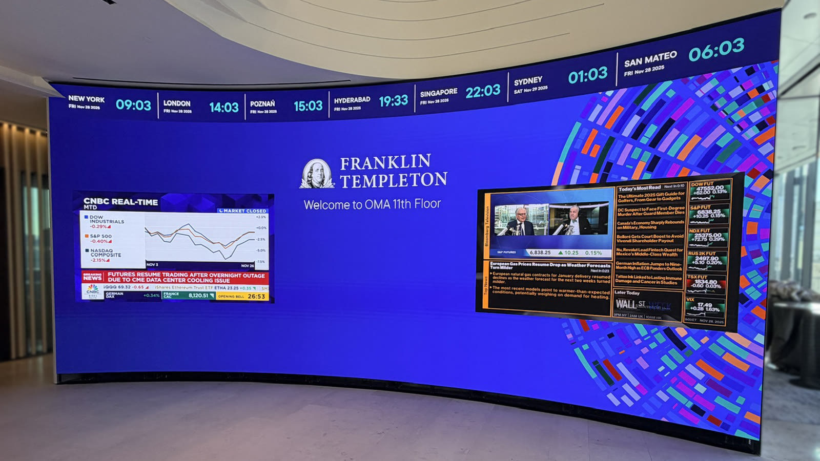 Franklin Templeton broadcast studio